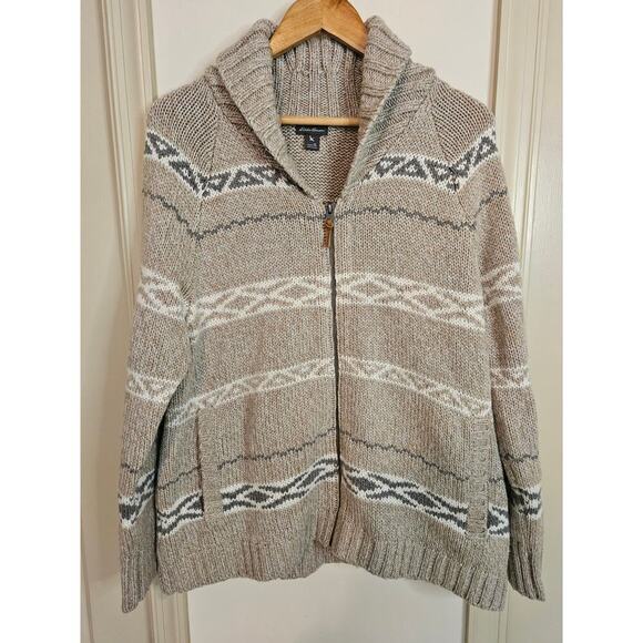 Women's Eddie Bauer Zip Up Cardigan Size XL - Picture 3 of 9